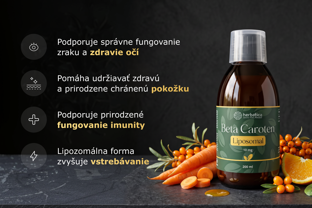 Lipozomálny Beta Karotén - 200 ml - Herbatica
